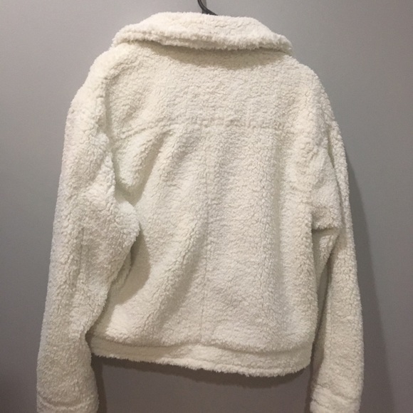 Urban outfitters Clara Teddy Moto jacket cream - Picture 3 of 8